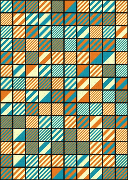 Astratto Modello Geometrico Generativo Calcolo Vettoriale Arte Illustrazione — Vettoriale Stock