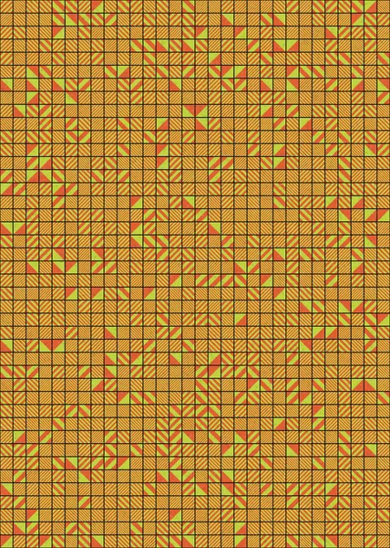 Abstracto Patrón Geométrico Generativo Vector Computacional Ilustración Arte — Archivo Imágenes Vectoriales