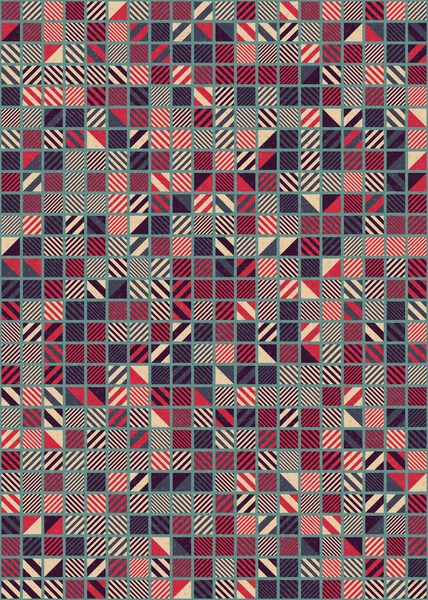 Abstrakte Geometrische Muster Generative Computergestützte Vektorgrafik Illustration — Stockvektor