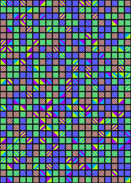 Abstrakte Geometrische Muster Generative Computergestützte Vektorgrafik Illustration — Stockvektor