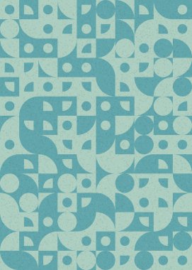 Soyut Geometrik Desen üretken hesaplama sanatı çizimi