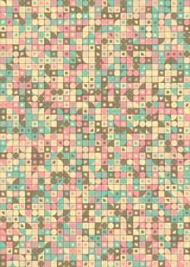 soyut geometrik desen üretken hesaplayıcı vektör sanat çizimi