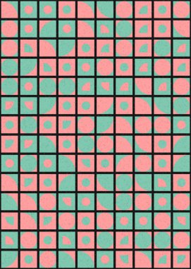 soyut geometrik desen üretken hesaplayıcı vektör sanat çizimi