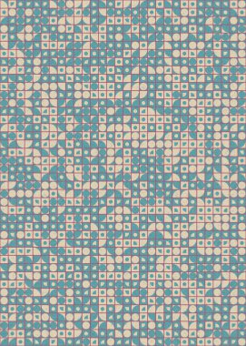 Soyut Geometrik Desen üretken hesaplama sanatı çizimi