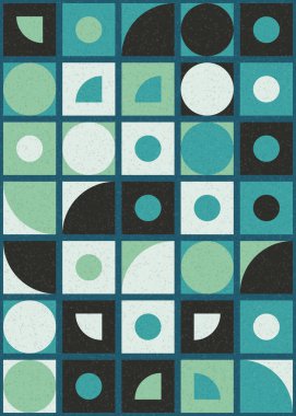 soyut geometrik desen üretken hesaplayıcı vektör sanat çizimi