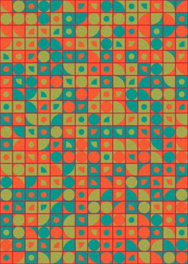 Soyut Geometrik Desen üretken hesaplama sanatı çizimi