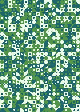 Soyut Geometrik Desen üretken hesaplama sanatı çizimi