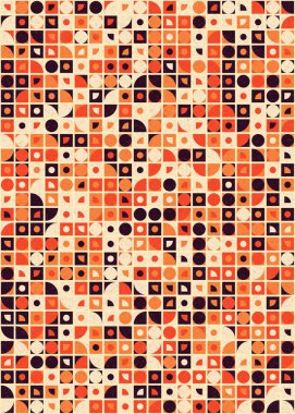 soyut geometrik desen üretken hesaplayıcı vektör sanat çizimi