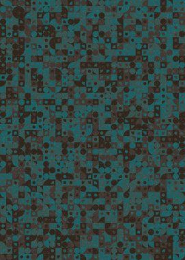 Soyut Geometrik Desen üretken hesaplama sanatı çizimi