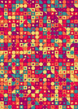 soyut geometrik desen üretken hesaplayıcı vektör sanat çizimi