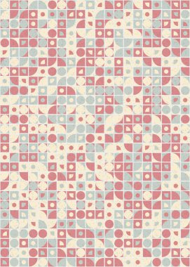 Soyut Geometrik Desen üretken hesaplama sanatı çizimi