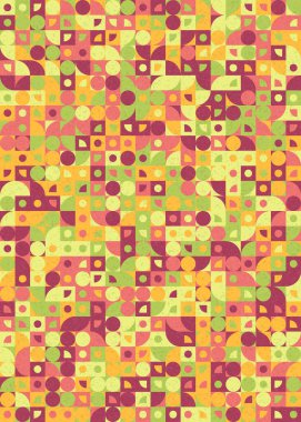 soyut geometrik desen üretken hesaplayıcı vektör sanat çizimi