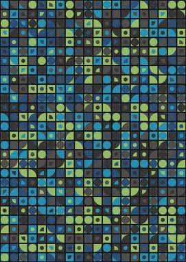 soyut geometrik desen üretken hesaplayıcı vektör sanat çizimi