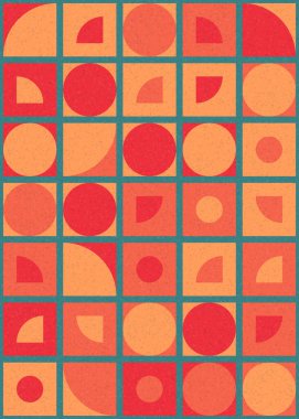 soyut geometrik desen üretken hesaplayıcı vektör sanat çizimi