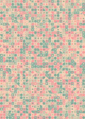 Soyut Geometrik Desen üretken hesaplama sanatı çizimi