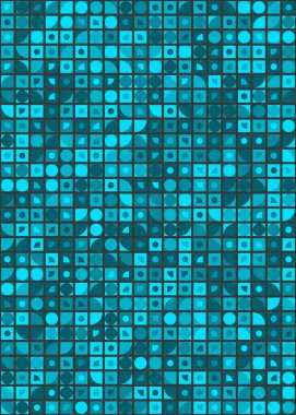 soyut geometrik desen üretken hesaplayıcı vektör sanat çizimi