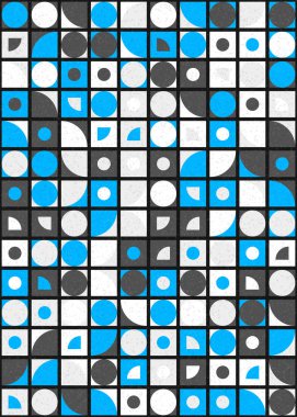 Soyut Geometrik Desen üretken hesaplama sanatı çizimi