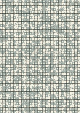 Soyut Geometrik Desen üretken hesaplama sanatı çizimi