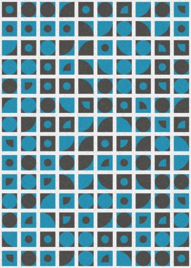 soyut geometrik desen üretken hesaplayıcı vektör sanat çizimi