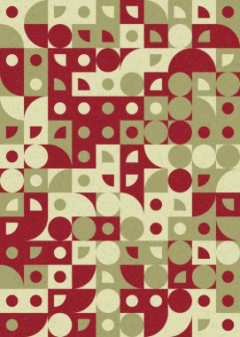 Soyut Geometrik Desen üretken hesaplama sanatı çizimi