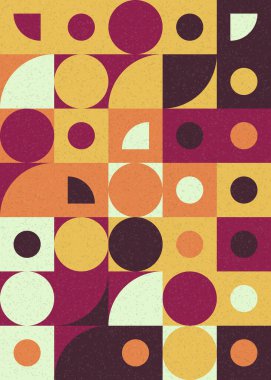 Soyut Geometrik Desen üretken hesaplama sanatı çizimi