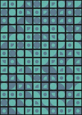 Soyut Geometrik Desen üretken hesaplama sanatı çizimi