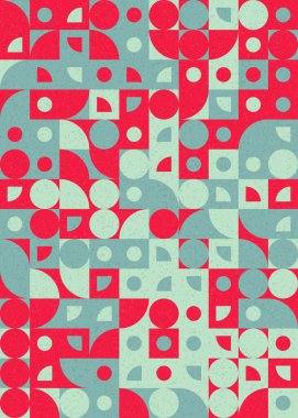 soyut geometrik desen üretken hesaplayıcı vektör sanat çizimi