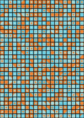 Soyut Geometrik Desen üretken hesaplama sanatı çizimi