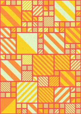 soyut geometrik desen üretken hesaplayıcı vektör sanat çizimi