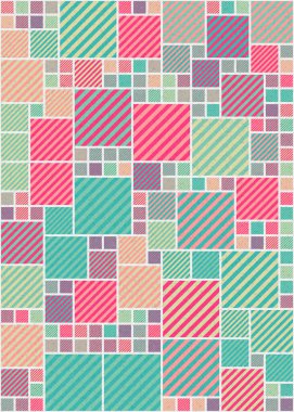 soyut geometrik desen üretken hesaplayıcı vektör sanat çizimi