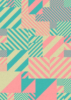 soyut geometrik desen üretken hesaplayıcı vektör sanat çizimi