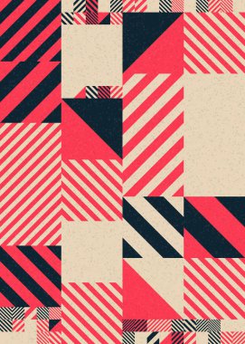 soyut geometrik desen üretken hesaplayıcı vektör sanat çizimi