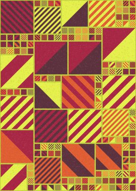 soyut geometrik desen üretken hesaplayıcı vektör sanat çizimi