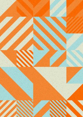 soyut geometrik desen üretken hesaplayıcı vektör sanat çizimi