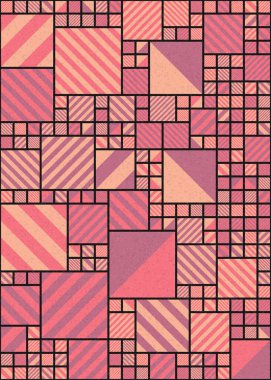 soyut geometrik desen üretken hesaplayıcı vektör sanat çizimi