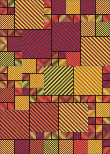 Abstrakte Geometrische Muster Generative Computergestützte Vektorgrafik Illustration — Stockvektor