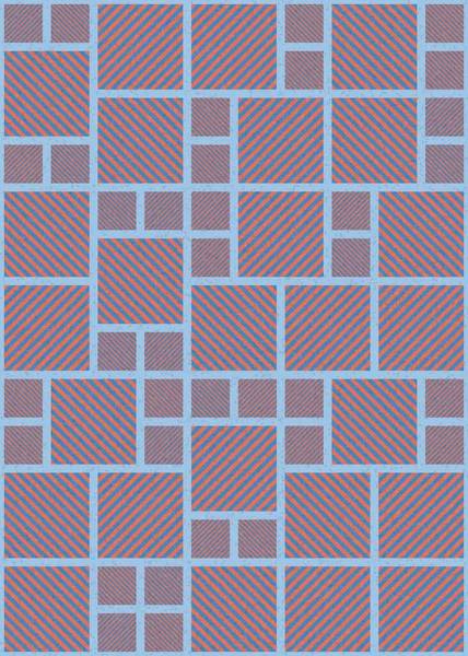 Abstrakte Geometrische Muster Generative Computergestützte Vektorgrafik Illustration — Stockvektor