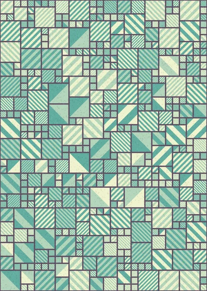 Abstrakte Geometrische Muster Generative Computergestützte Vektorgrafik Illustration — Stockvektor