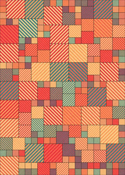 Abstrakte Geometrische Muster Generative Computergestützte Vektorgrafik Illustration — Stockvektor