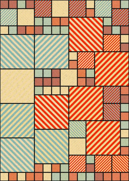 Abstrakte Geometrische Muster Generative Computergestützte Vektorgrafik Illustration — Stockvektor