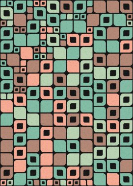 soyut geometrik desen üretken hesaplayıcı vektör sanat çizimi