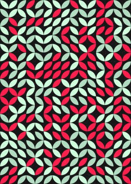 soyut geometrik desen üretken hesaplayıcı vektör sanat çizimi