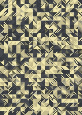 Soyut Geometrik Desen üretken hesaplama sanatı çizimi