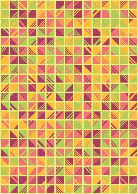 Soyut Geometrik Desen üretken hesaplama sanatı çizimi