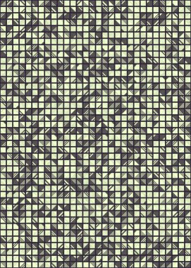 Soyut Geometrik Desen üretken hesaplama sanatı çizimi