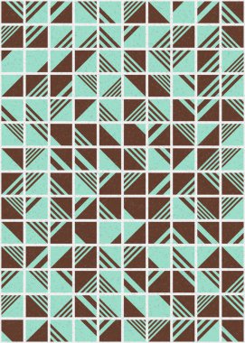 Soyut Geometrik Desen üretken hesaplama sanatı çizimi