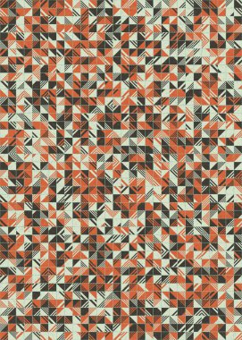 Soyut Geometrik Desen üretken hesaplama sanatı çizimi