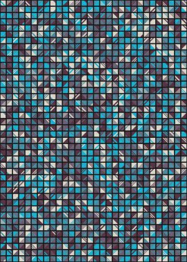 Soyut Geometrik Desen üretken hesaplama sanatı çizimi