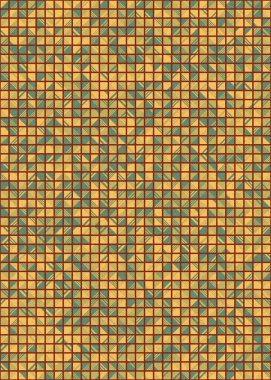 Soyut Geometrik Desen üretken hesaplama sanatı çizimi