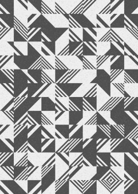 Soyut Geometrik Desen üretken hesaplama sanatı çizimi